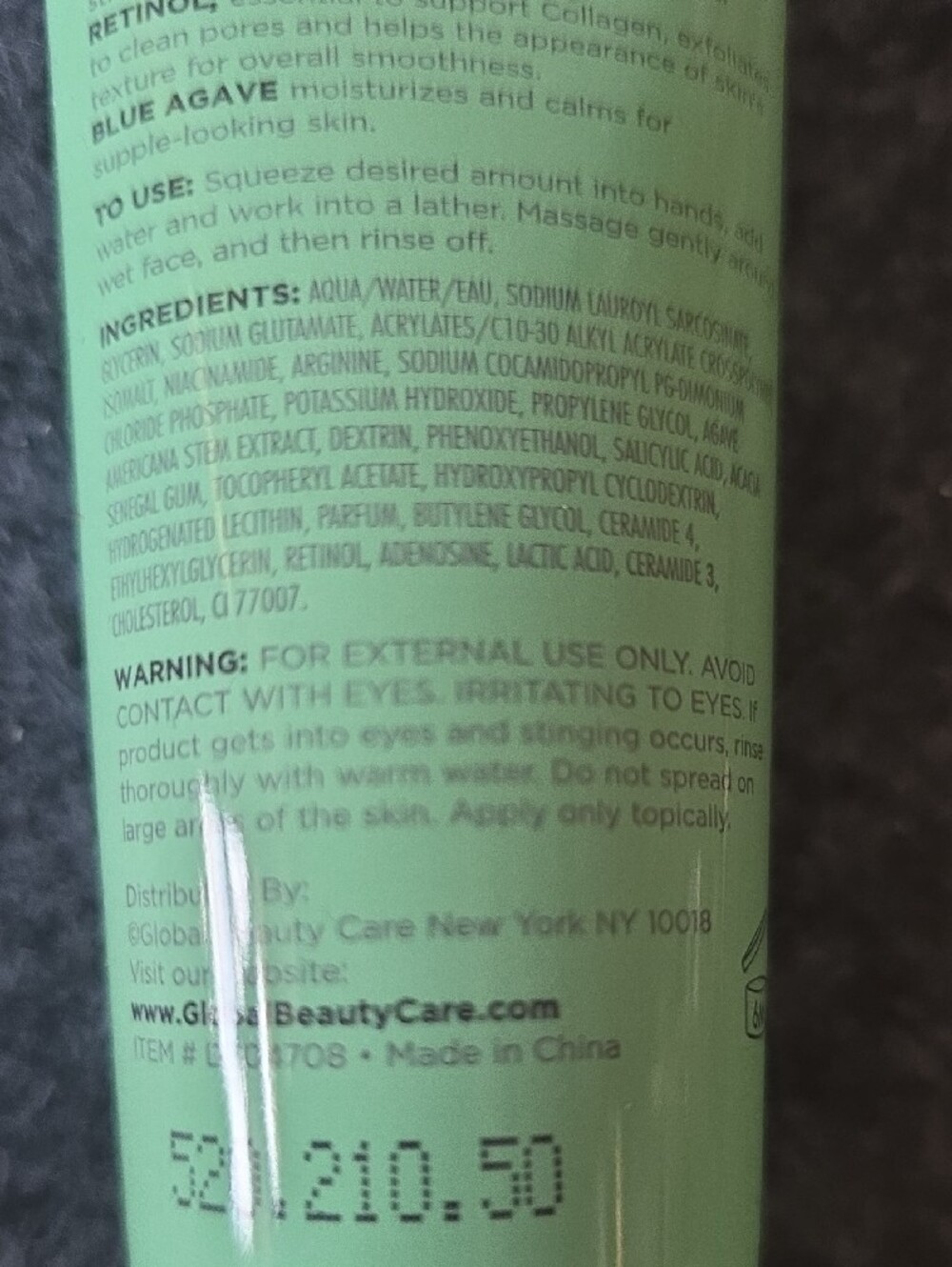 GlobalBeautyCare Blemish Control Oil-Free Clarifying Cleanser - Mint Green - Picture 5 of 6